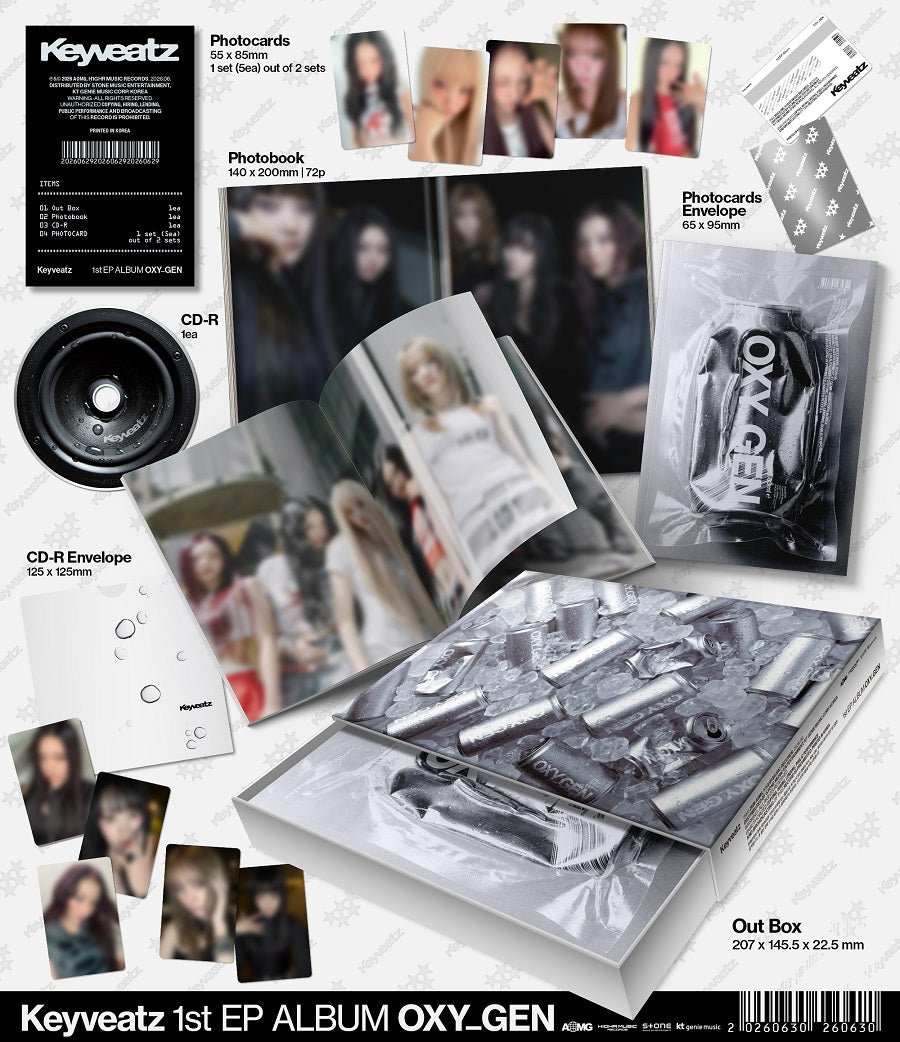 *PRE-ORDER* KEYVEATZ - OXY_GEN (1st Mini Album)