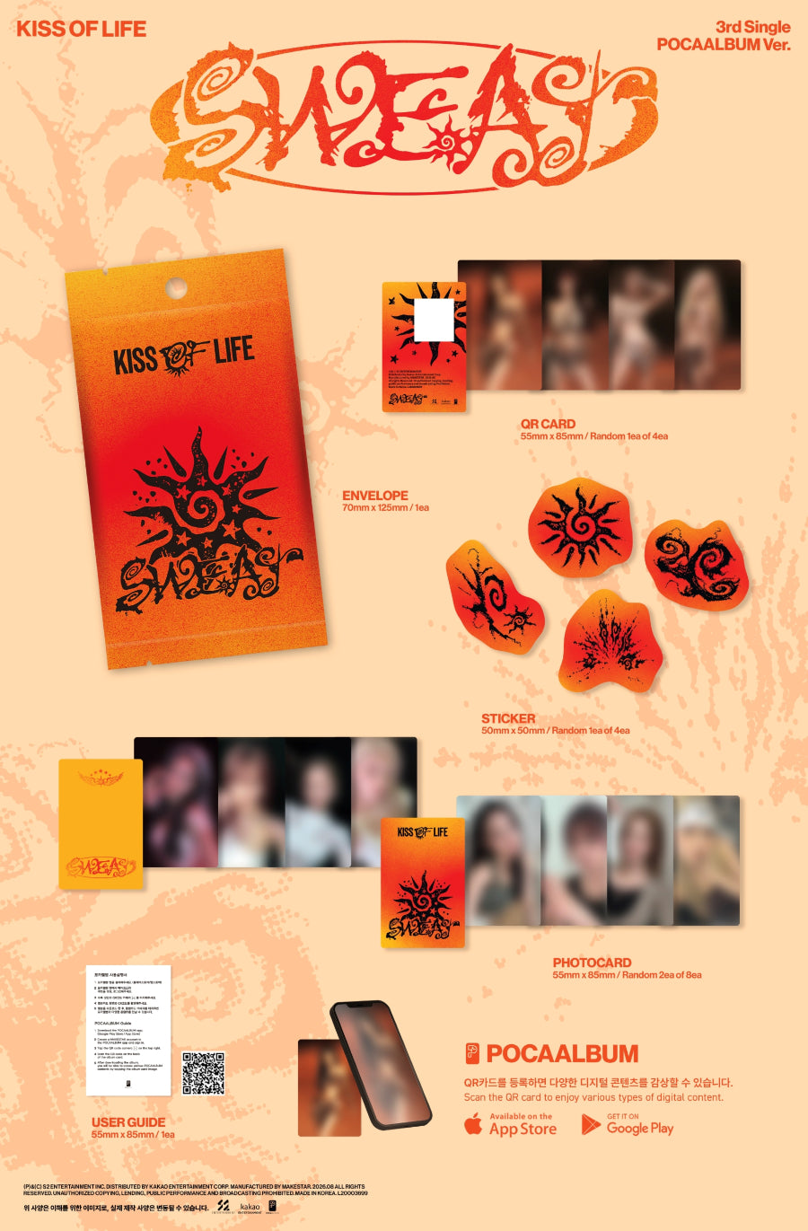 *PRE-ORDER* KISS OF LIFE - SWEAT (3rd Single Album) [Poca Album Ver.]