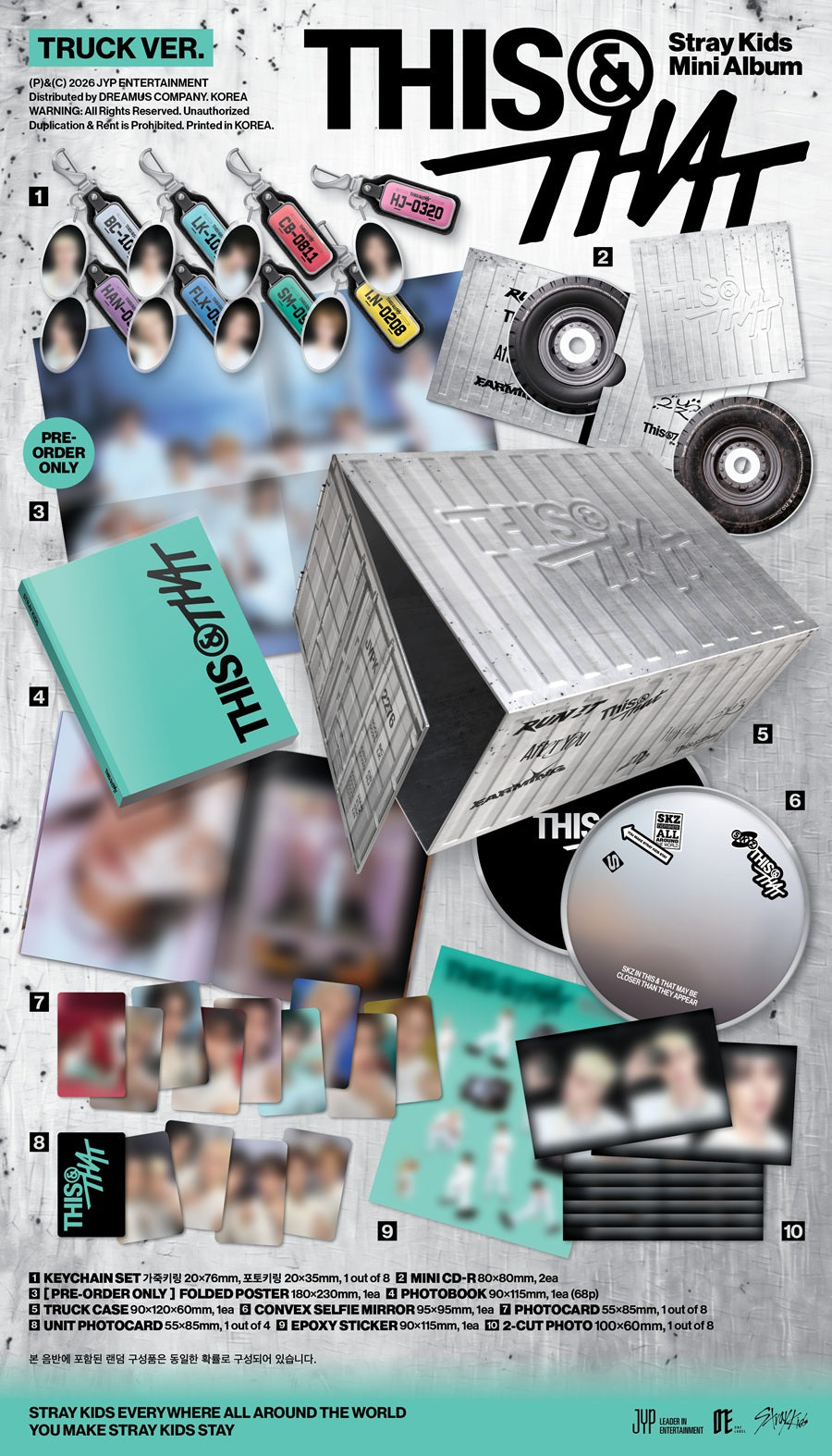*PRE-ORDER* STRAY KIDS - THIS & THAT (Truck Ver.) + POB OPTION