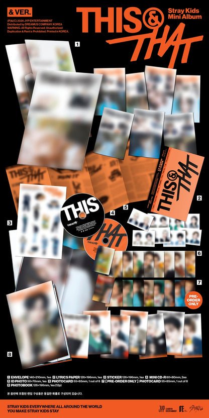 *PRE-ORDER* STRAY KIDS - THIS & THAT (& Ver.) + POB OPTION