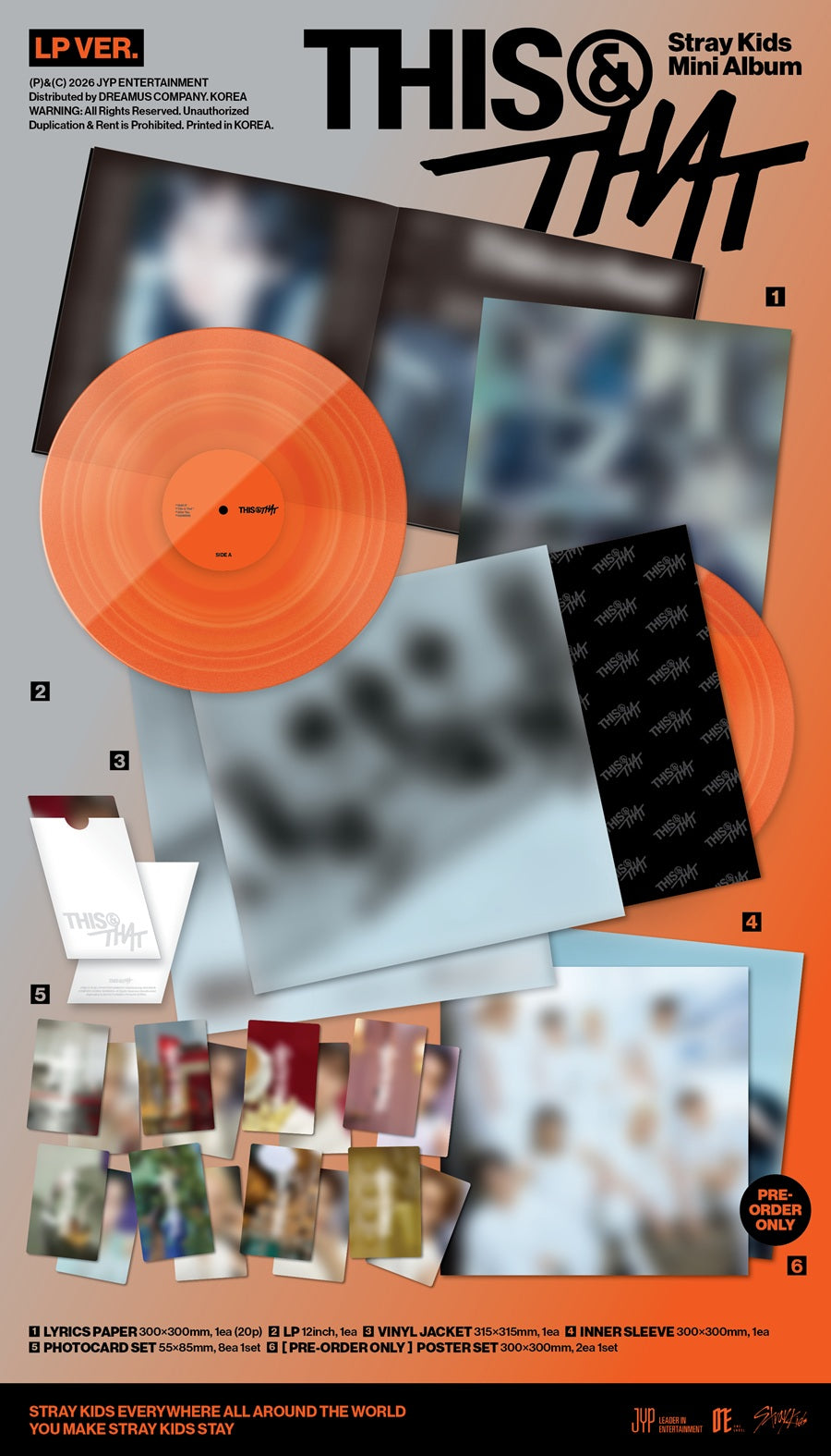 *PRE-ORDER* STRAY KIDS - THIS & THAT (LP Ver.) + POB OPTION