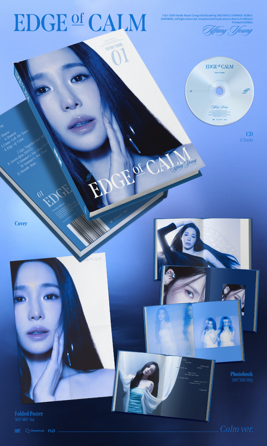 *PRE-ORDER* TIFFANY YOUNG - Edge of Calm (1st Studio Album) [Calm Ver.] + POB