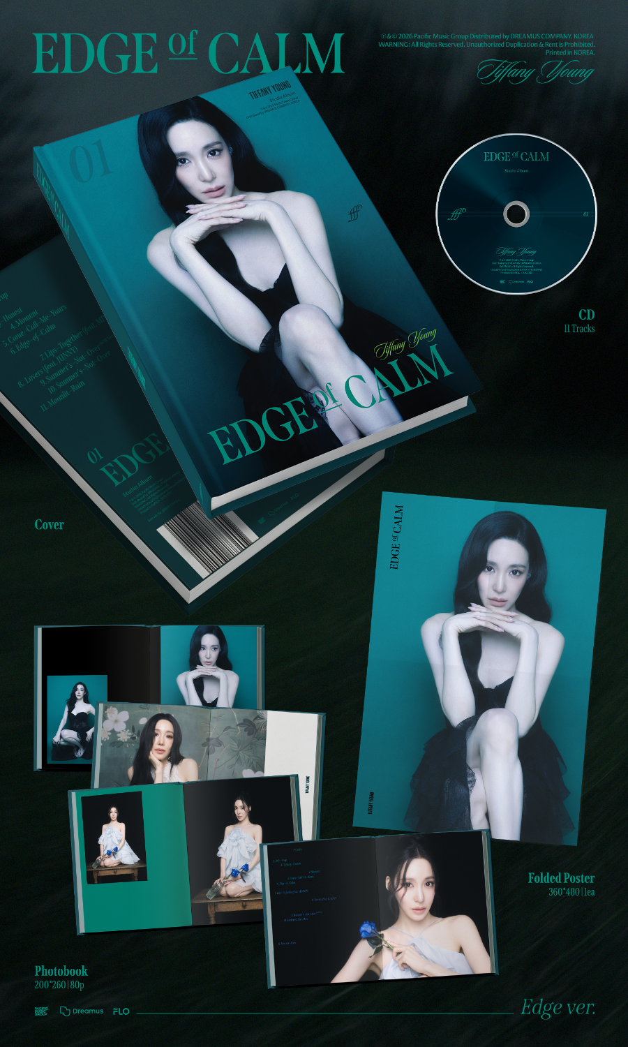 *PRE-ORDER* TIFFANY YOUNG - Edge of Calm (1st Studio Album) [Edge Ver.] + POB