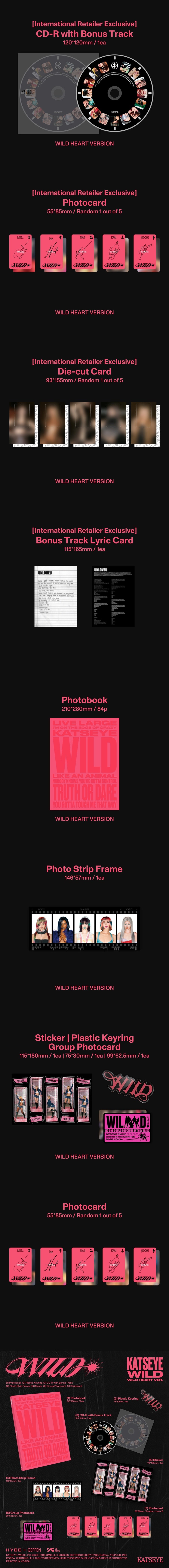 KATSEYE - Wild [Photobook - International Retailer Exclusive Ver.]