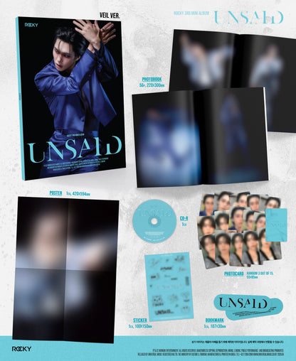 *PRE-ORDER* ASTRO ROCKY - UNSAID (3rd Mini Album) [Unveil Ver.]