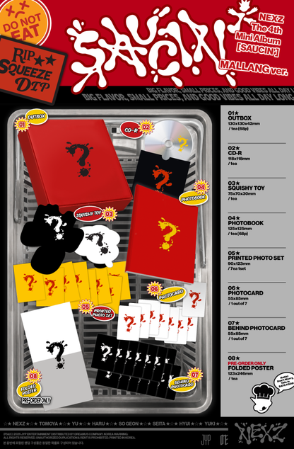 *PRE-ORDER* NEXZ - SAUCIN' (4th Mini Album) [Mallang Ver.]