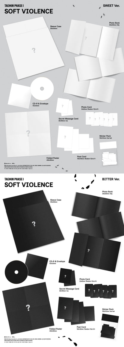 *PRE-ORDER* SHINEE TAEMIN - PHASE I : Soft Violence [Photobook Ver.]