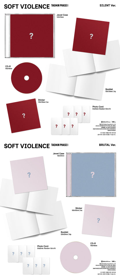 *PRE-ORDER* SHINEE TAEMIN - PHASE I : Soft Violence [Jewel Ver.]