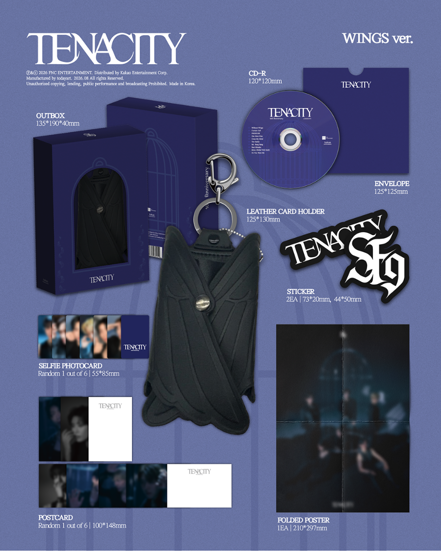 *PRE-ORDER* SF9 - TENACITY (2nd Studio Album) [Wings Ver.]