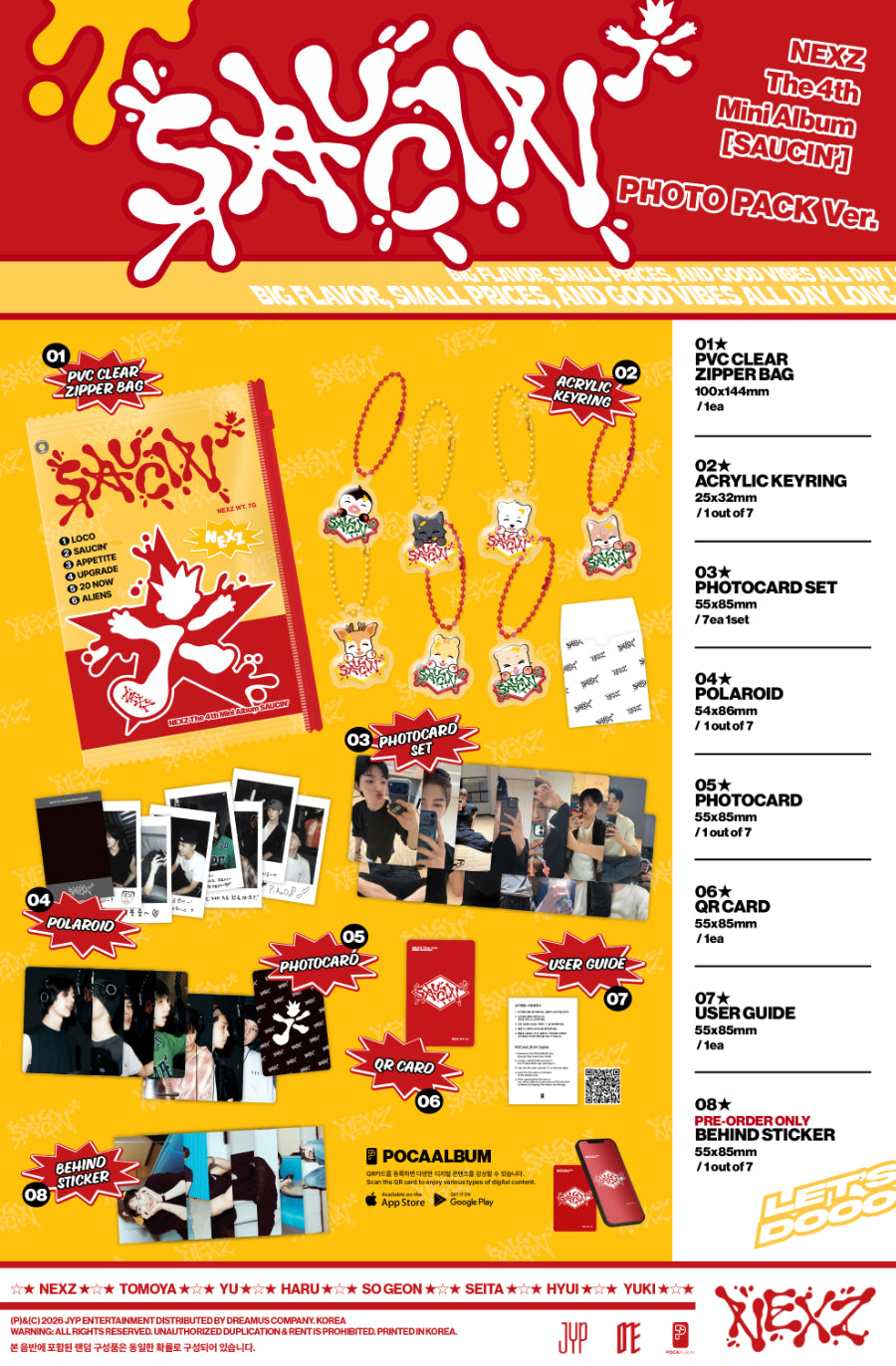 NEXZ - SAUCIN' (4th Mini Album) [Photo Pack Ver.]