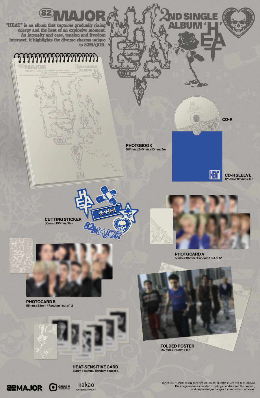 *PRE-ORDER* 82MAJOR - HEAT (2nd Single Album) [Photobook Ver.]