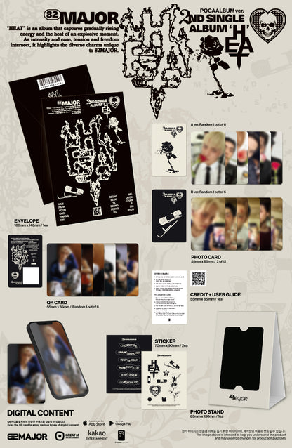 *PRE-ORDER* 82MAJOR - HEAT (2nd Single Album) [Poca Ver.]