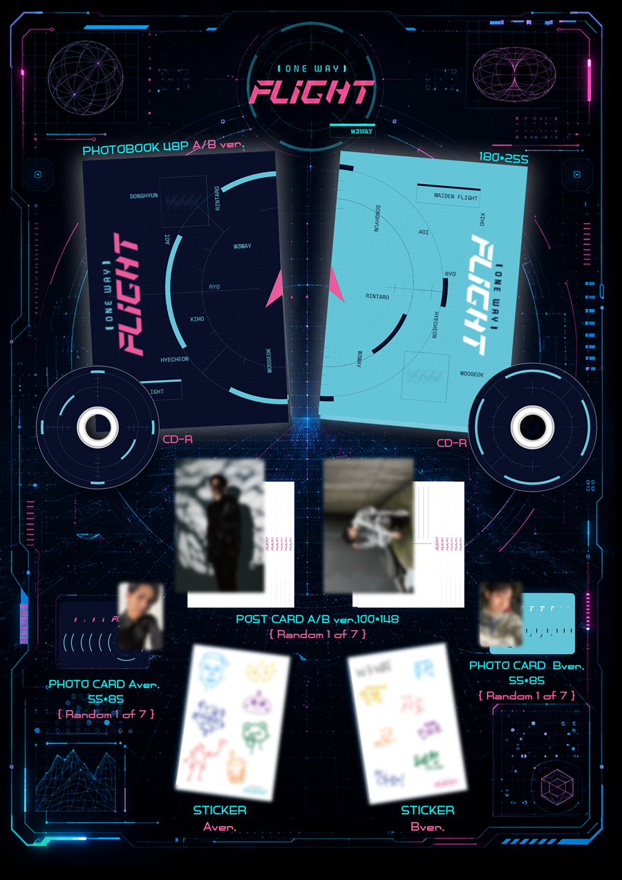 *PRE-ORDER* W3WAY - ONE WAY FLIGHT (2nd Mini Album)