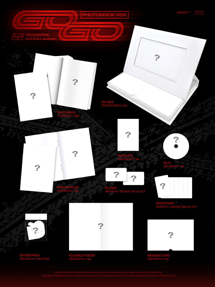 *PRE-ORDER* YOUNGTAK - GOGO (3rd Studio Album) [Photobook Ver.]