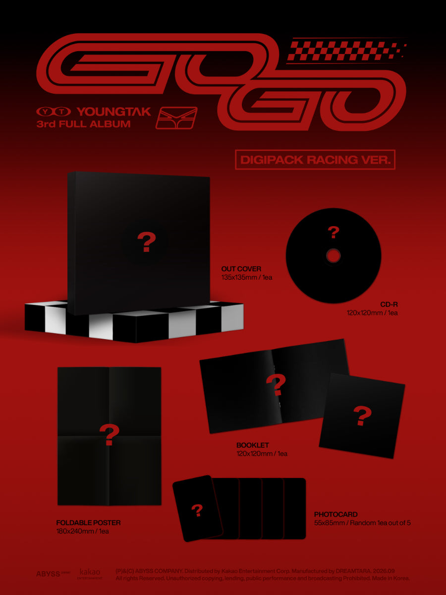 *PRE-ORDER* YOUNGTAK - GOGO (3rd Studio Album) [Racing Digipack Ver.]