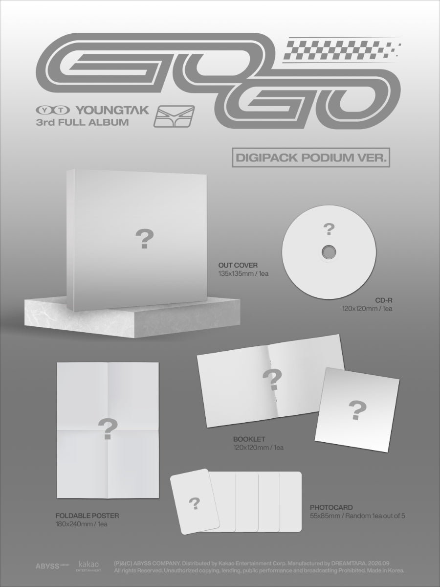 *PRE-ORDER* YOUNGTAK - GOGO (3rd Studio Album) [Podium Digipack Ver.]