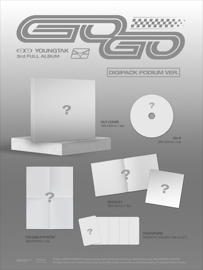 *PRE-ORDER* YOUNGTAK - GOGO (3rd Studio Album) [Podium Digipack Ver.]