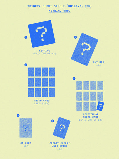 *PRE-ORDER* KO1KEYZ - KO1KEYZ (1st Single Album) [Keyring Ver.]