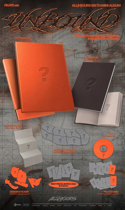 *PRE-ORDER* ALL(H)OURS - UNBOUND (6th Mini Album) [Fixate Ver.]