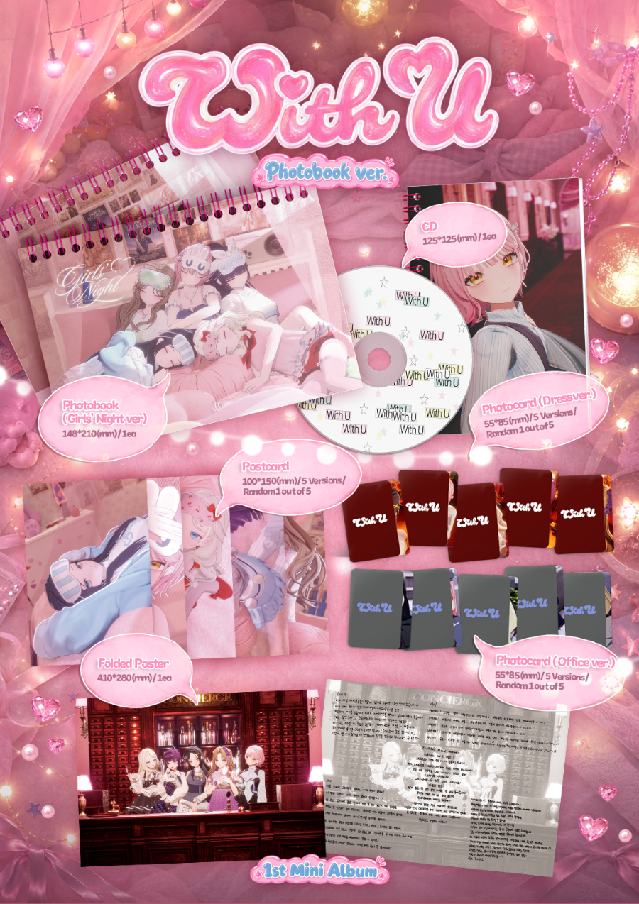 *PRE-ORDER* MW:MEU - With U (1st Mini Album) [Girls' Night Photobook Ver.]