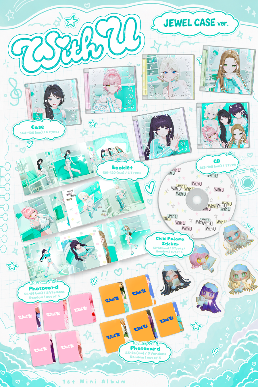 *PRE-ORDER* MW:MEU - With U (1st Mini Album) [Jewel Case Ver.]