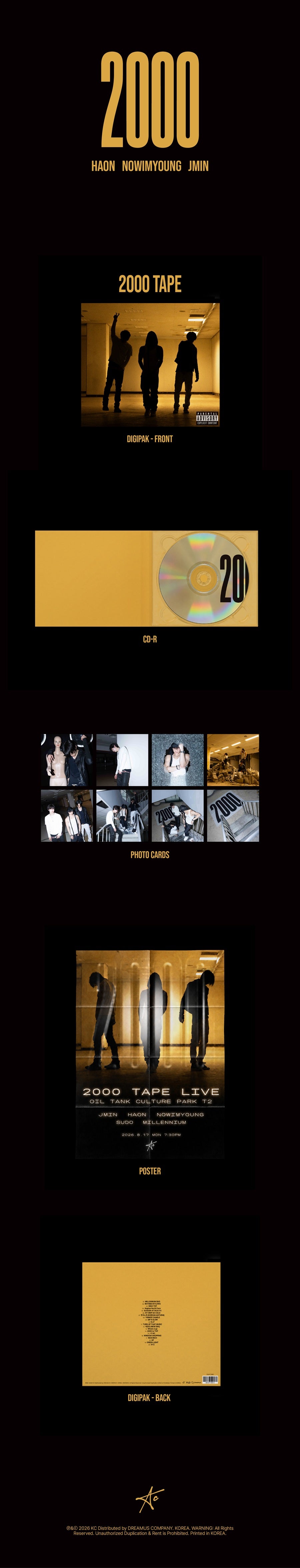 *PRE-ORDER* HAON, NOWIMYOUNG, JMIN - 2000 TAPE