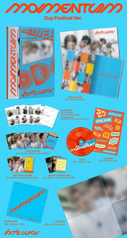 *PRE-ORDER* HRTZ.WAV - The Second Wave: Momentum (2nd Mini Album) [Day Festival Ver.]