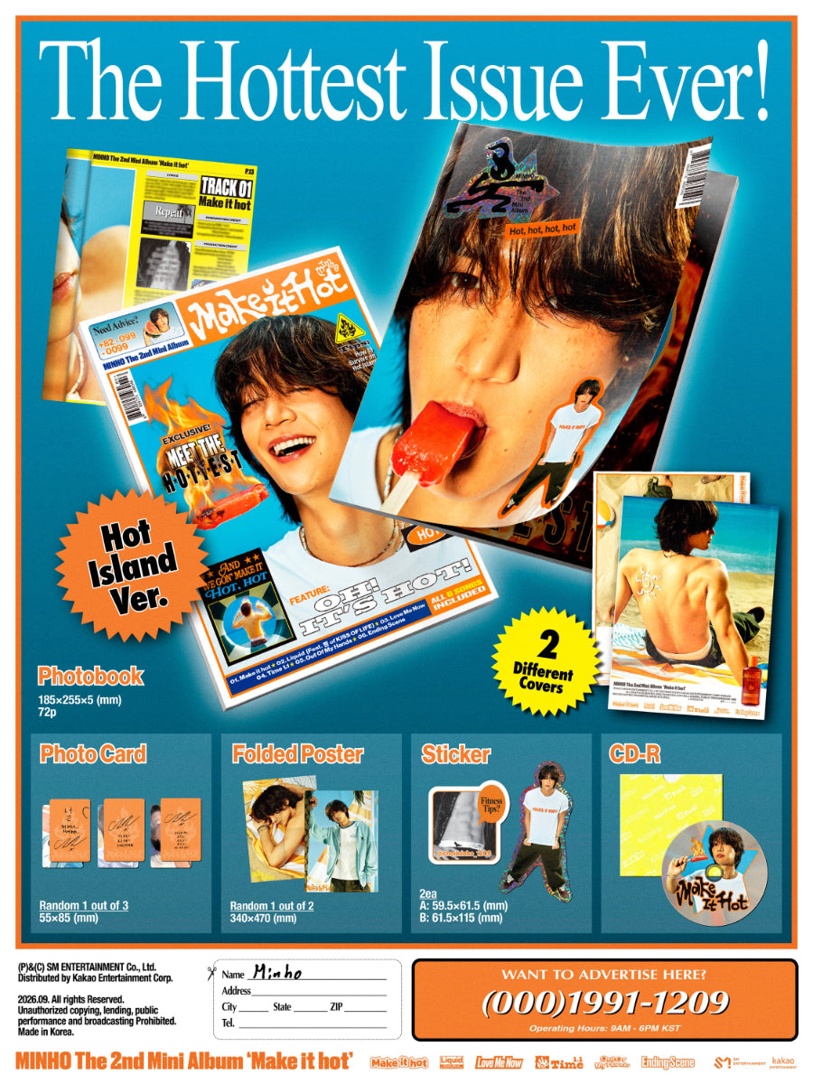 SHINEE MINHO - Make It Hot (2nd Mini Album) [Hot Island Ver.]