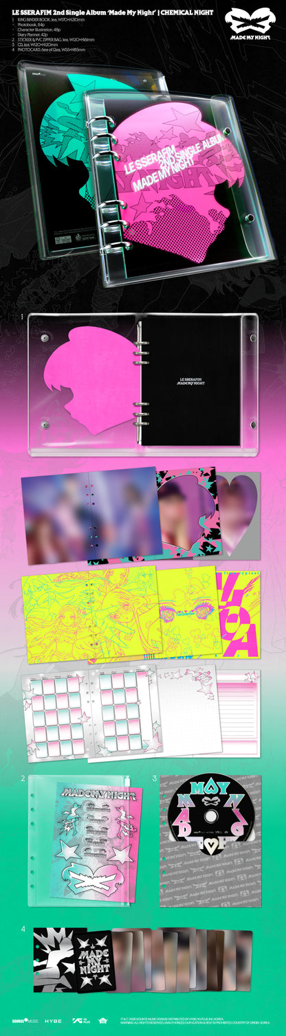 *PRE-ORDER* LE SSERAFIM - Made My Night (2nd Single Album) [Chemical Night Ver.]