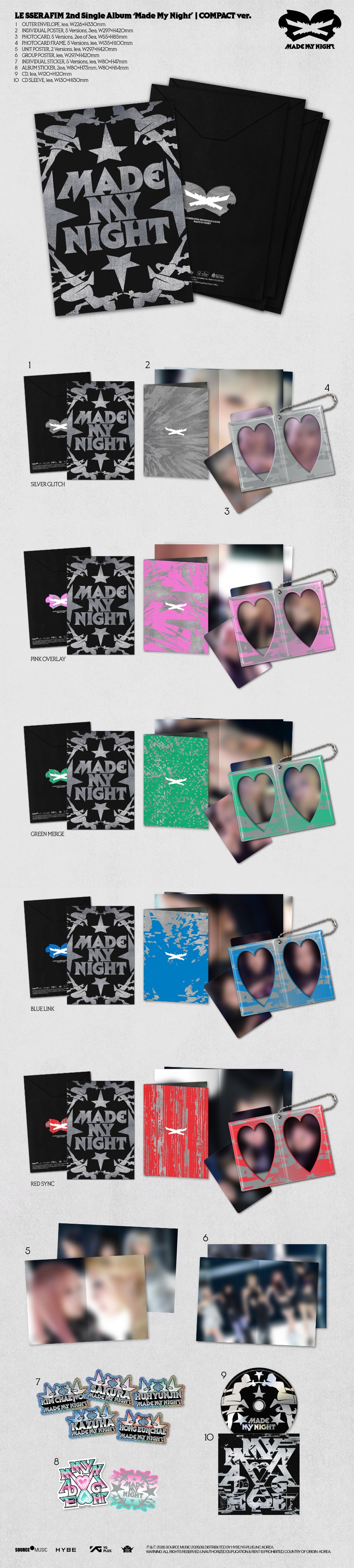 *PRE-ORDER* LE SSERAFIM - Made My Night (2nd Single Album) [Compact Ver.]