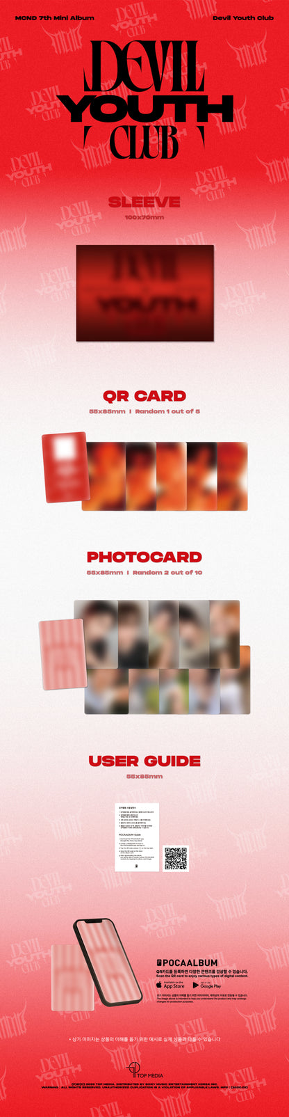 *PRE-ORDER* MCND - Devil Youth Club (7th Mini Album) [Poca Sleeve Ver.]