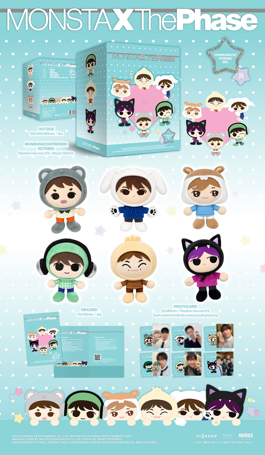 *PRE-ORDER* MONSTA X - THE PHASE (11th Mini Album) The Phase [MONMUNGCHI FRIENDS Ver.]