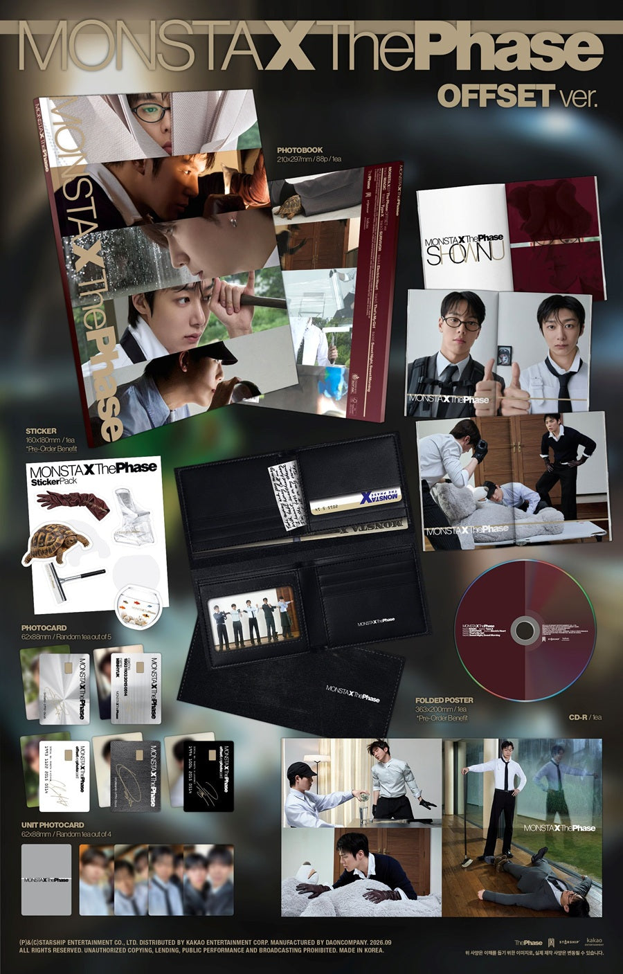 *PRE-ORDER* MONSTA X - THE PHASE (11th Mini Album) [Offset Ver.]