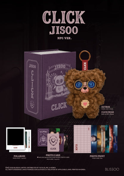 *PRE-ORDER* BLACKPINK JISOO - CLICK (2nd Single Album) [CLICK BABY BEAR NFC Ver.]