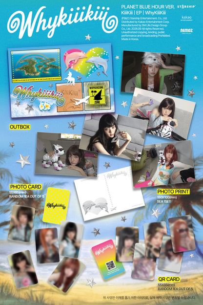 *PRE-ORDER* KIIIKIII - WhyKiiiKiii (3rd Mini Album) [Planet Blue Hour Ver.]