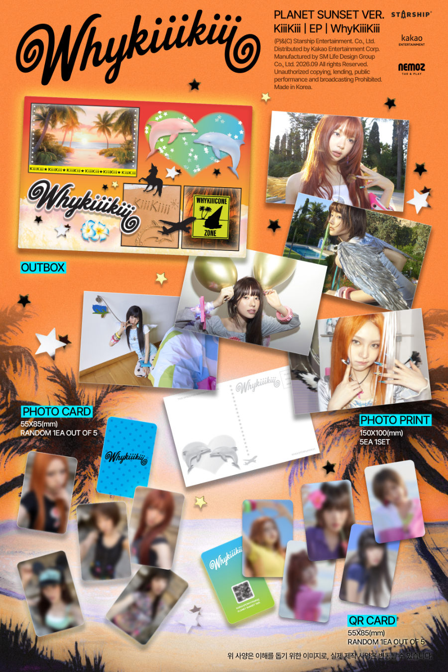 *PRE-ORDER* KIIIKIII - WhyKiiiKiii (3rd Mini Album) [Planet Sunset Ver.]