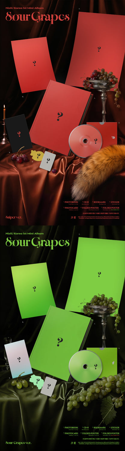 *PRE-ORDER* NIZIU - Sour Grapes (1st Korean Mini Album) + POB