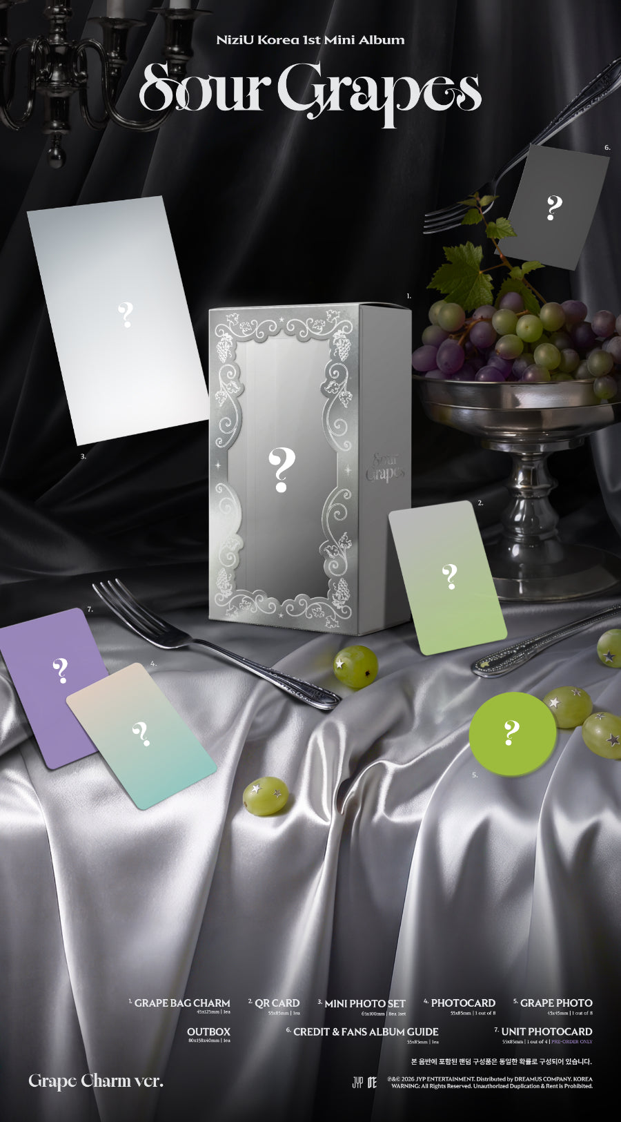 *PRE-ORDER* NIZIU - Sour Grapes (1st Korean Mini Album) [Grape Charm Ver.] + POB