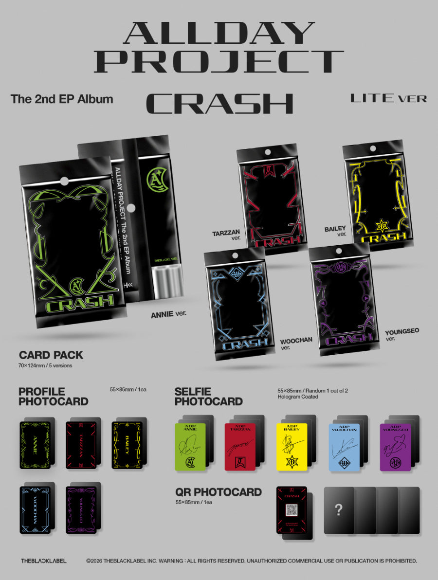 *PRE-ORDER* ALLDAY PROJECT - CRASH (2nd Mini Albu) [LITE Ver.]