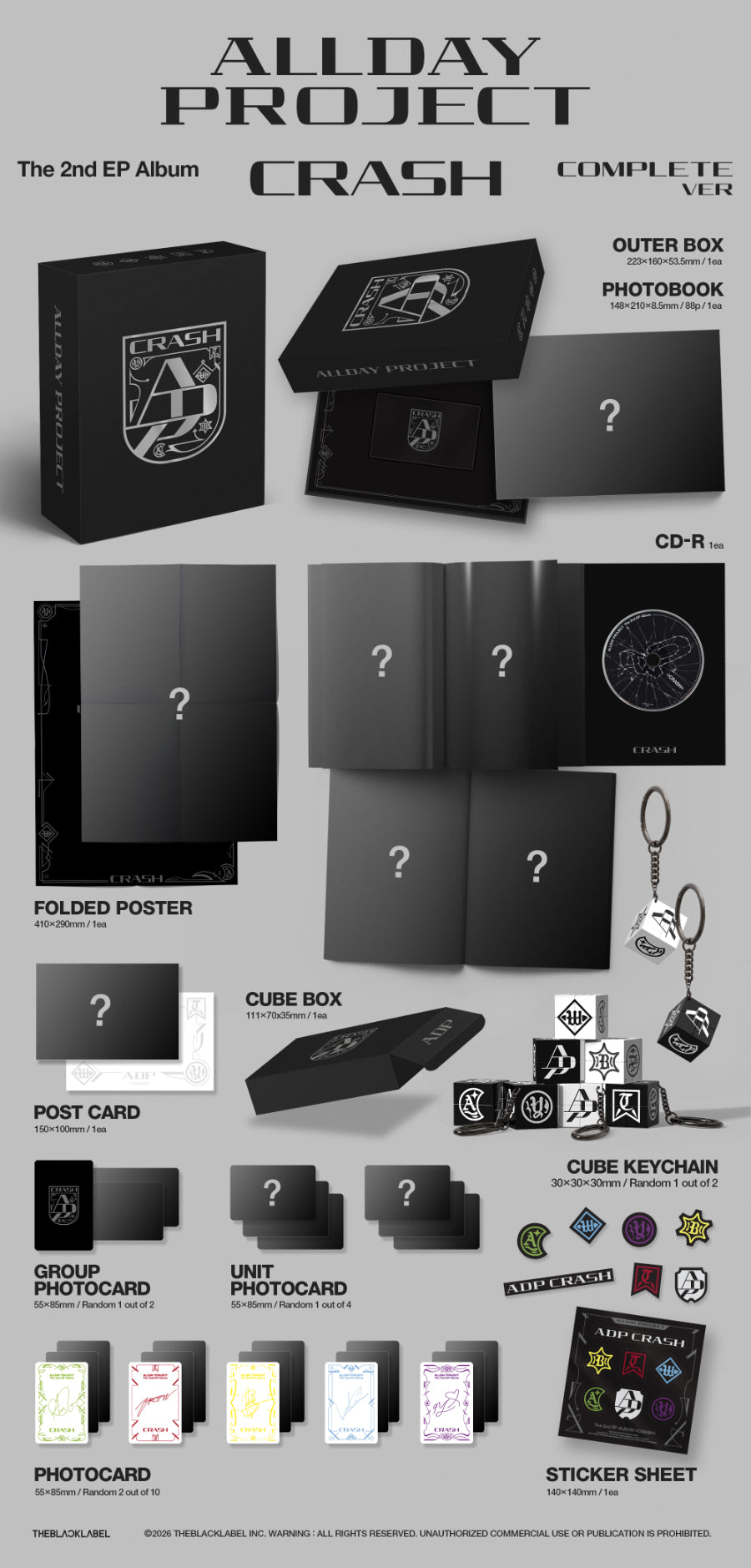 *PRE-ORDER* ALLDAY PROJECT - CRASH (2nd Mini Albu) [Complete Ver.]