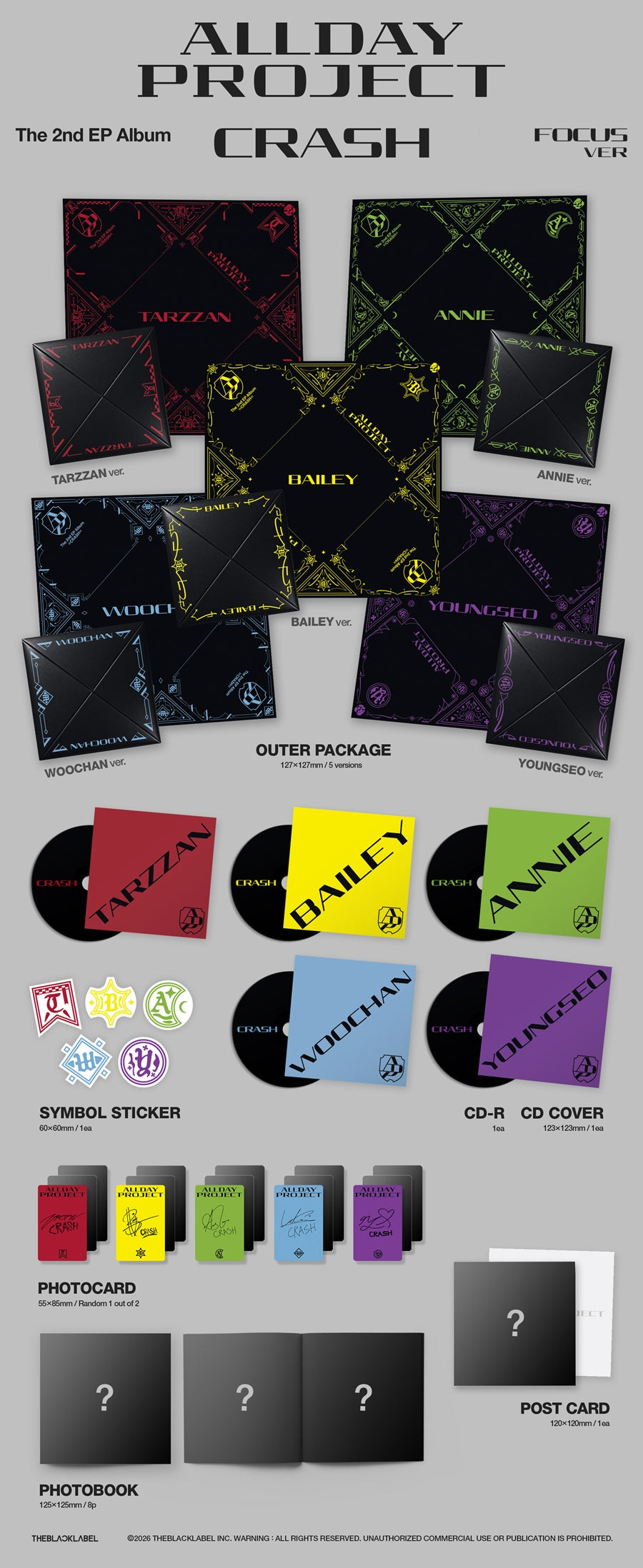 *PRE-ORDER* ALLDAY PROJECT - CRASH (2nd Mini Albu) [FOCUS Ver.]
