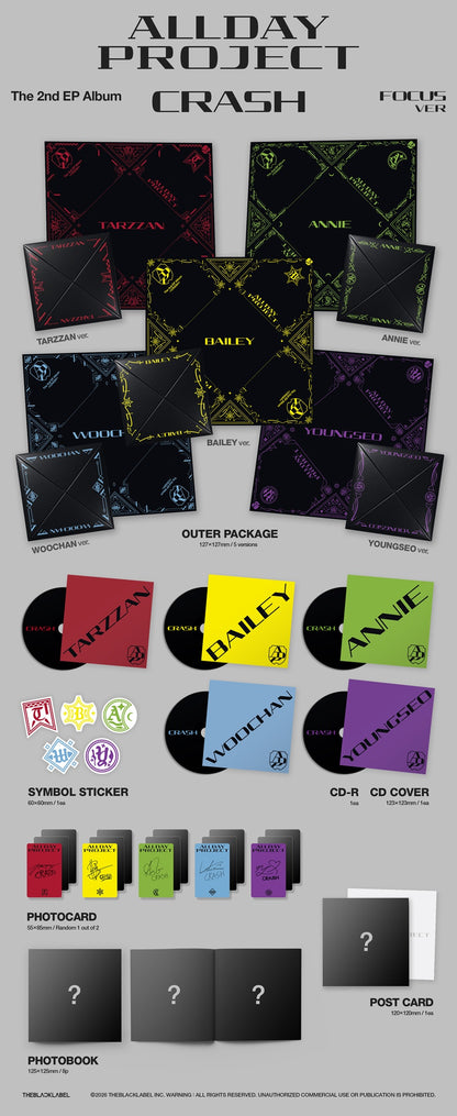 *PRE-ORDER* ALLDAY PROJECT - CRASH (2nd Mini Albu) [FOCUS Ver.]