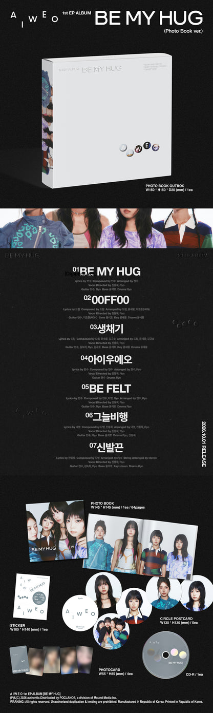 *PRE-ORDER* AIWEO - BE MY HUG (1st Mini Album) [Photobook Ver.]