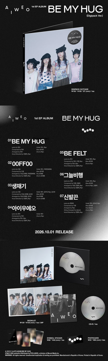*PRE-ORDER* AIWEO - BE MY HUG (1st Mini Album) [Digipack Ver.]