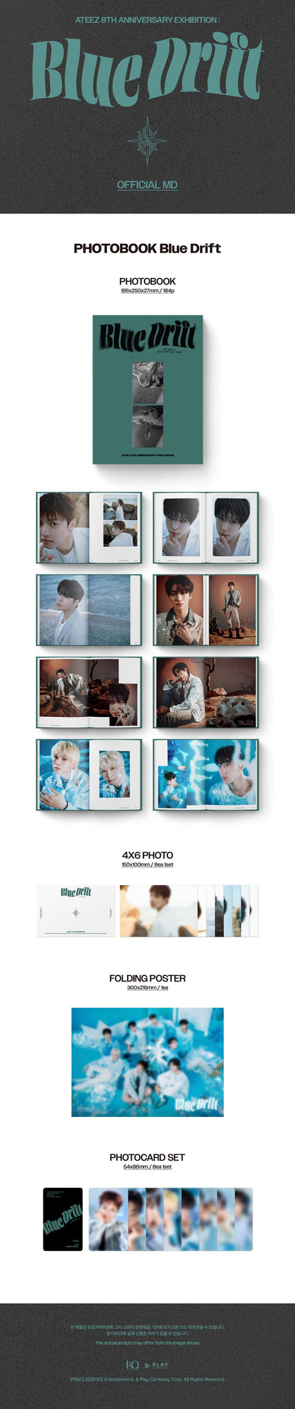 *PRE-ORDER* ATEEZ - Blue Drift (8th Anniversary Photobook)