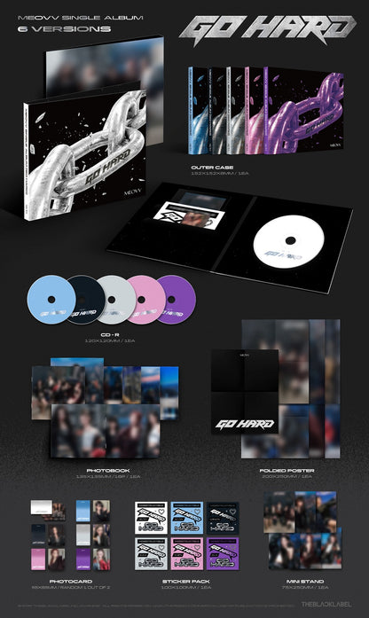 *PRE-ORDER* MEOVV - GO HARD (1st Single Album)