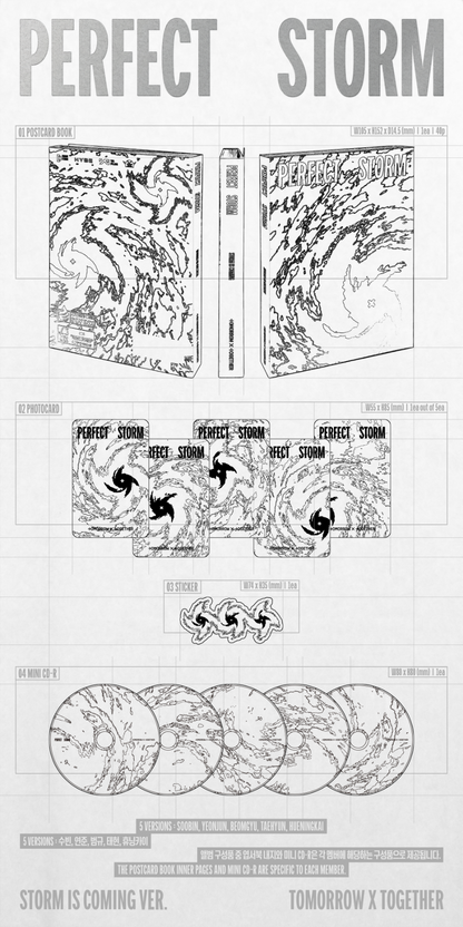 *PRE-ORDER* TXT (TOMORROW X TOGETHER) - PERFECT STORM (9th Mini Album) [Storm Is Coming Ver.] + POB