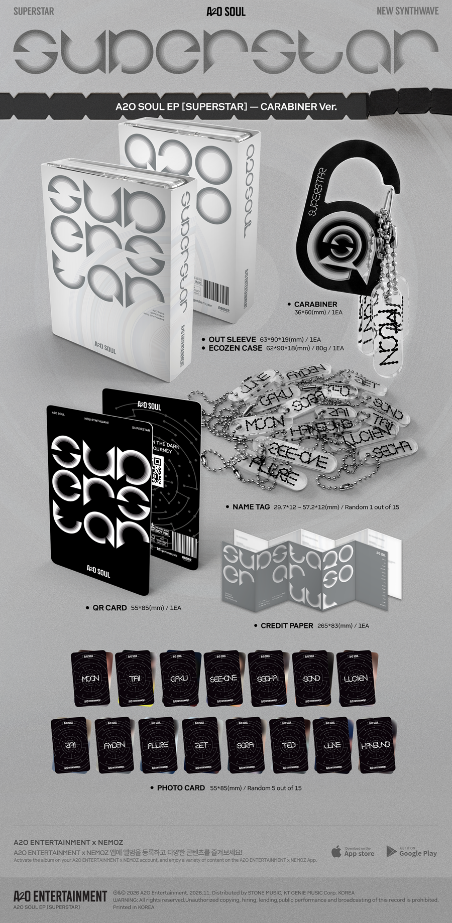 *PRE-ORDER* A2O SOUL - SUPERSTAR (1st Mini Album) [Carabiner Ver.]
