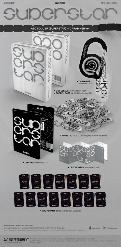 *PRE-ORDER* A2O SOUL - SUPERSTAR (1st Mini Album) [Carabiner Ver.]