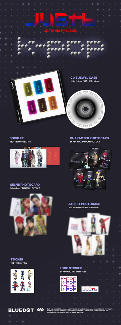 *PRE-ORDER* JUSTB - k-pop (6th Mini Album) [Jewel Ver.]